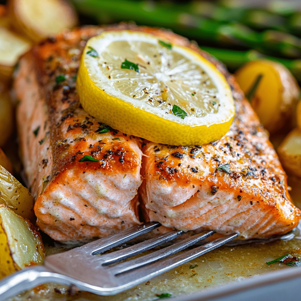 Lemon Butter Baked Salmon