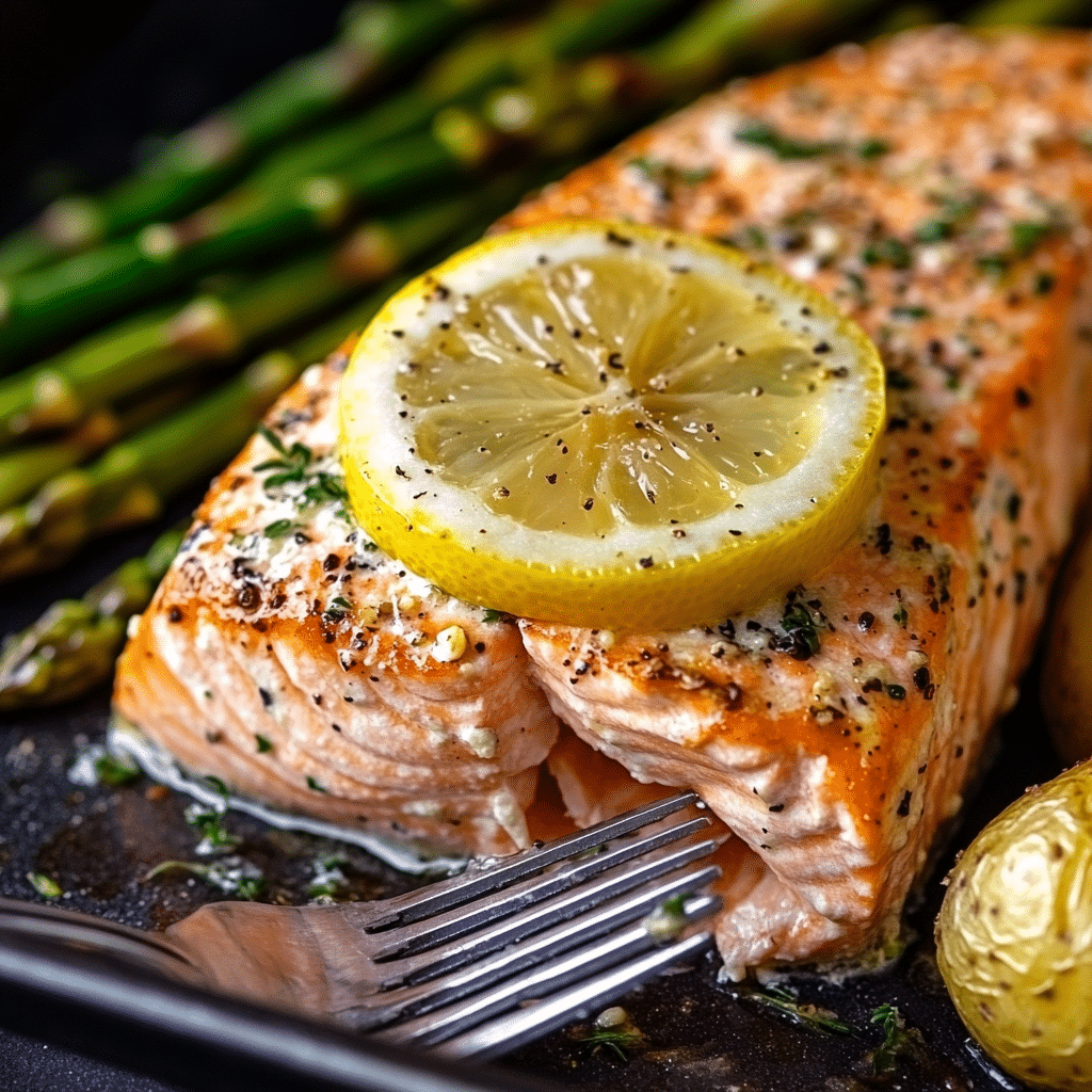 Lemon Butter Baked Salmon