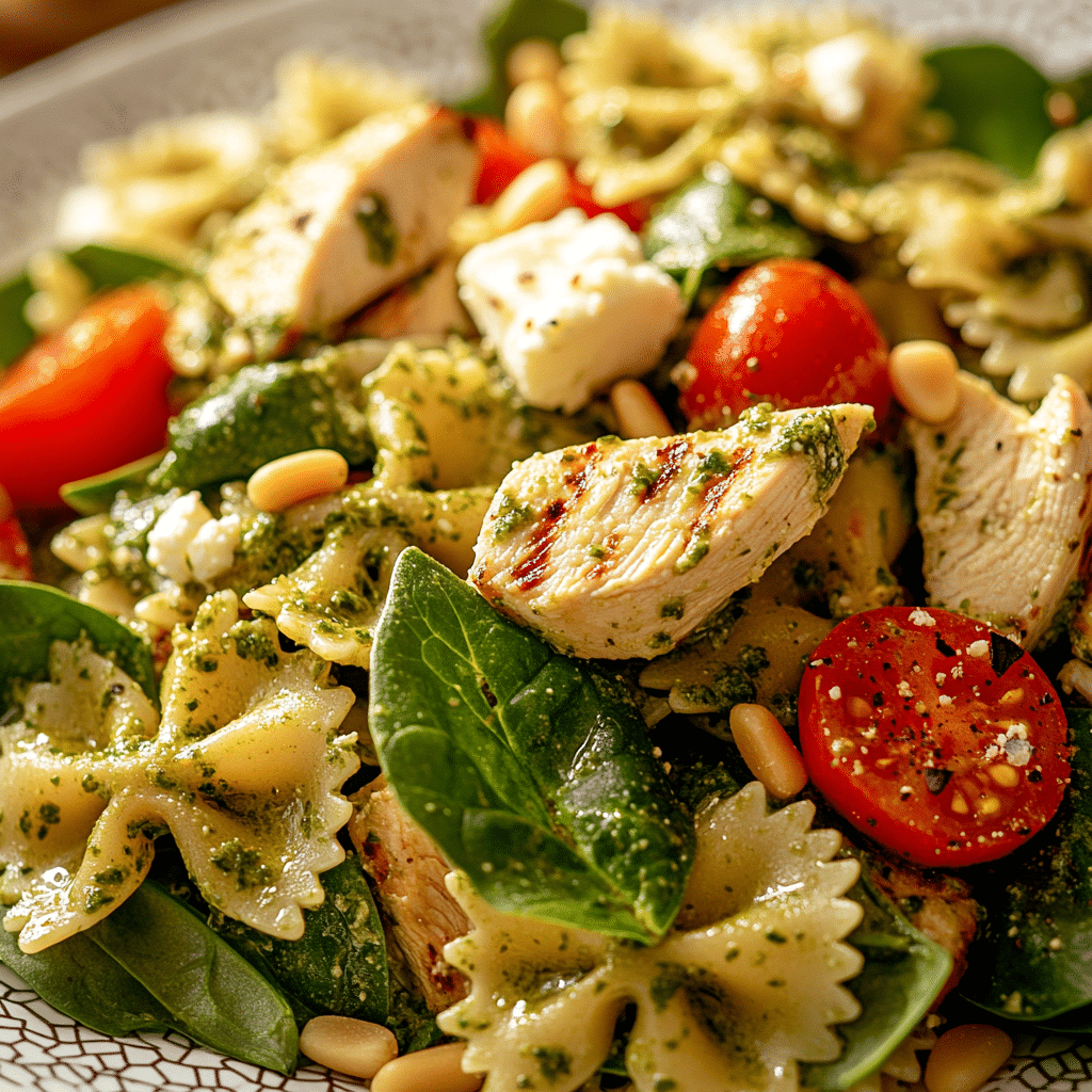 Chicken Pesto Pasta Salad