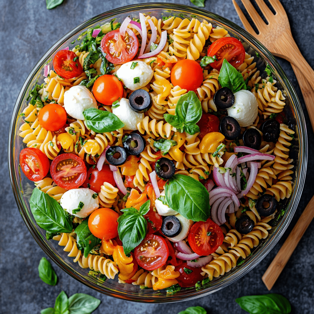 Easy Pasta Salad with Italian Dressing