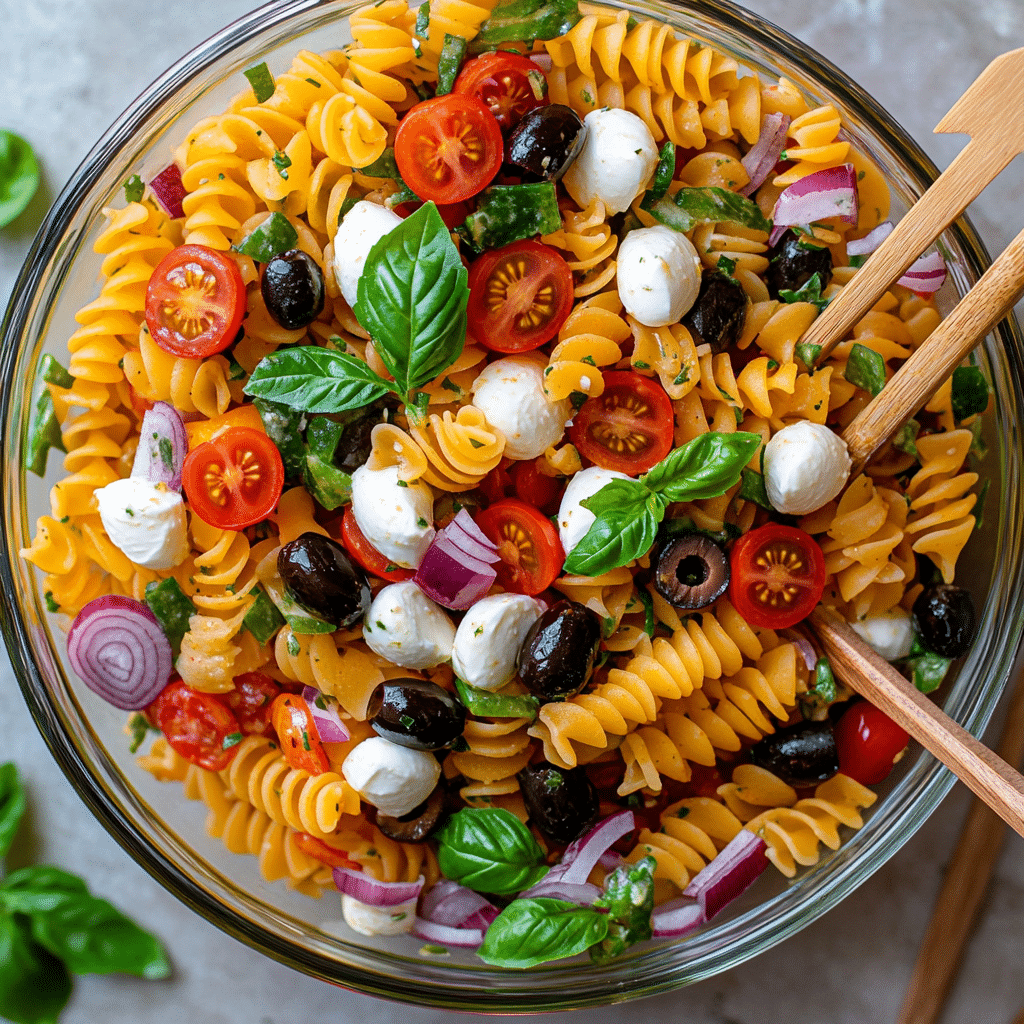 Easy Pasta Salad with Italian Dressing