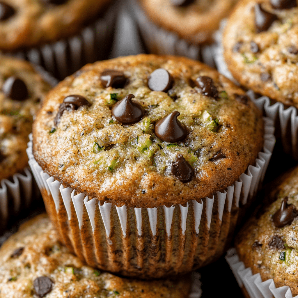 Zucchini Chocolate Chip Muffins