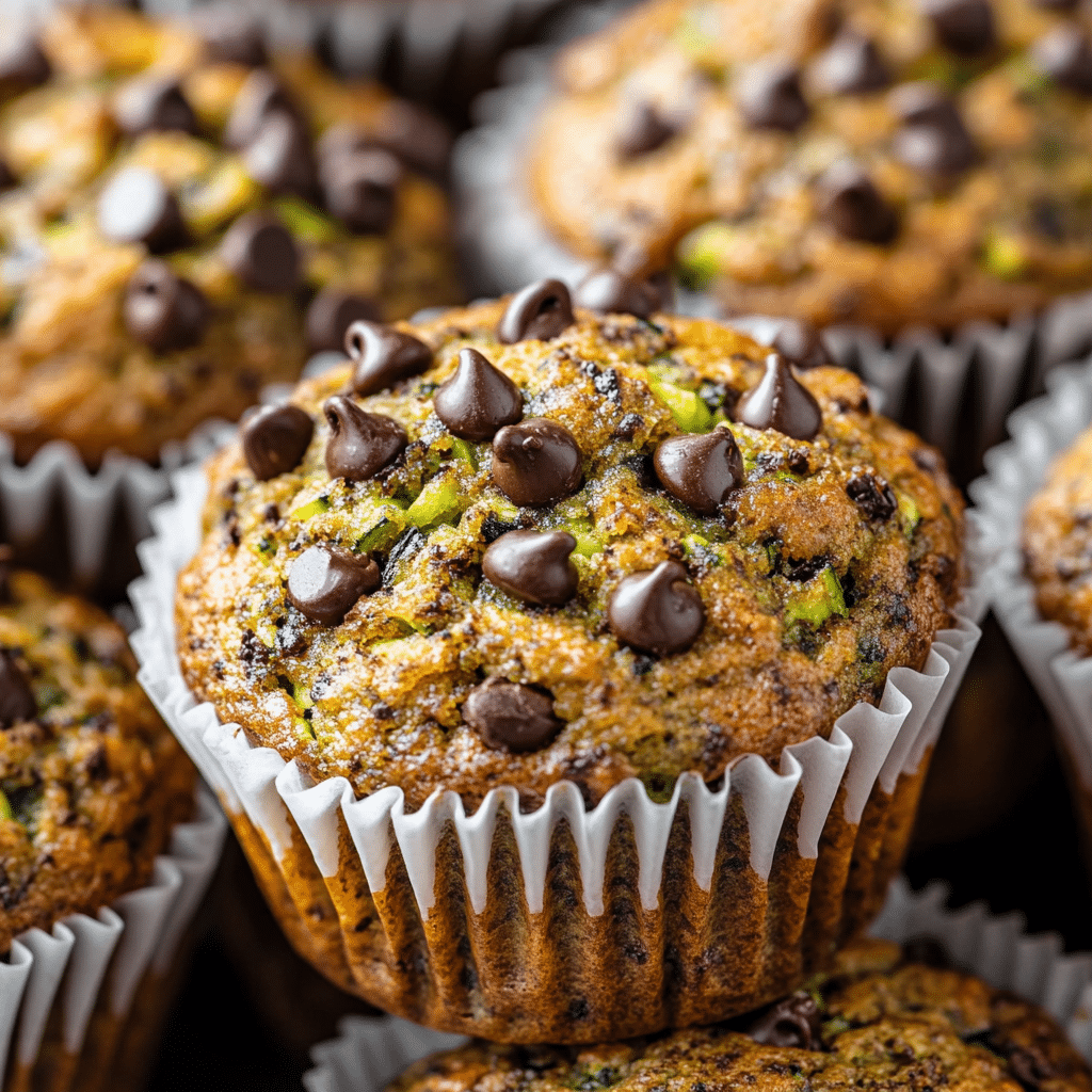 Zucchini Chocolate Chip Muffins