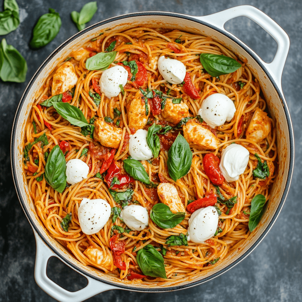 Chicken Pasta Caprese
