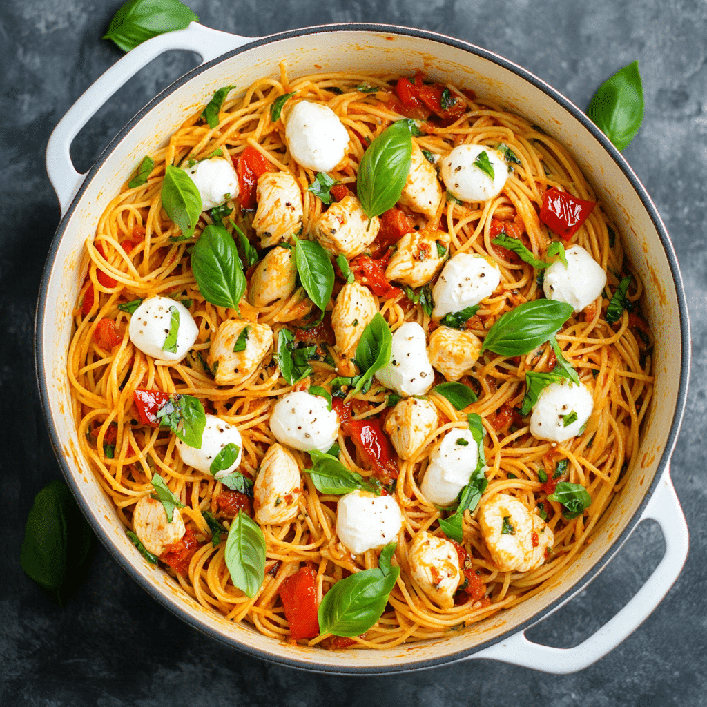 Chicken Pasta Caprese