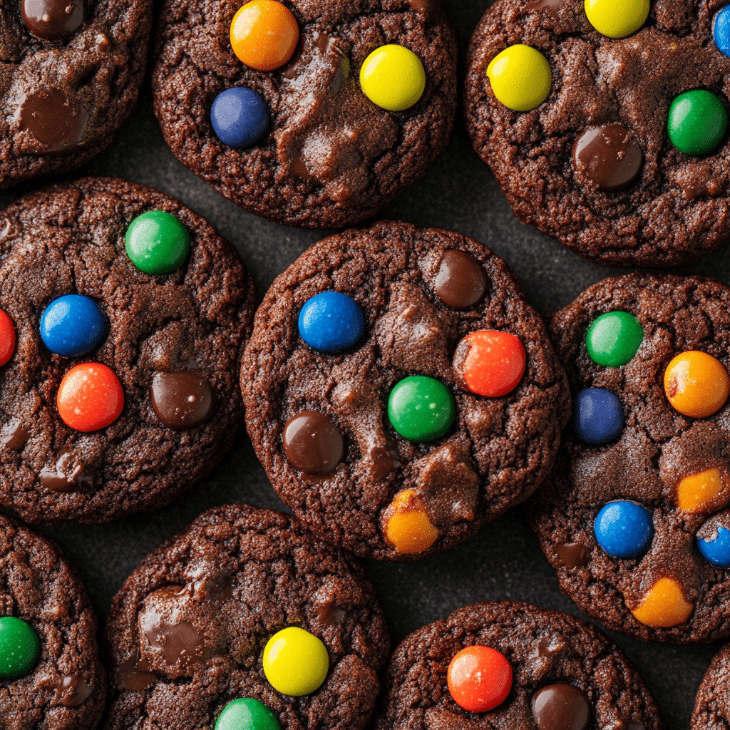 Chocolate M&M Cookies