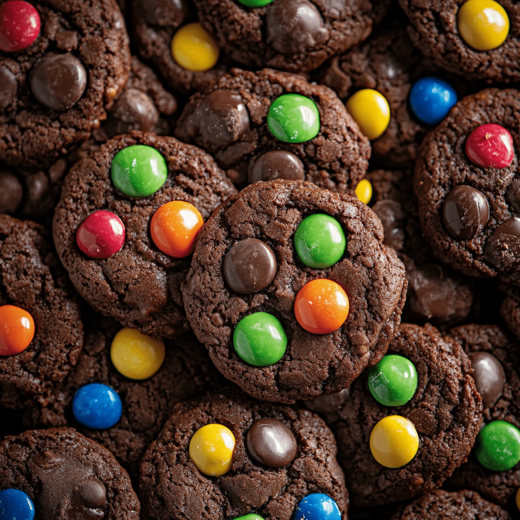 Chocolate M&M Cookies
