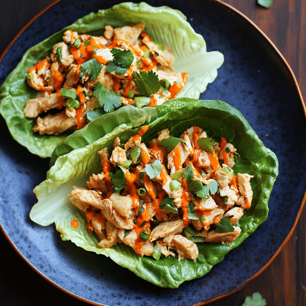 Thai Chicken Lettuce Wraps