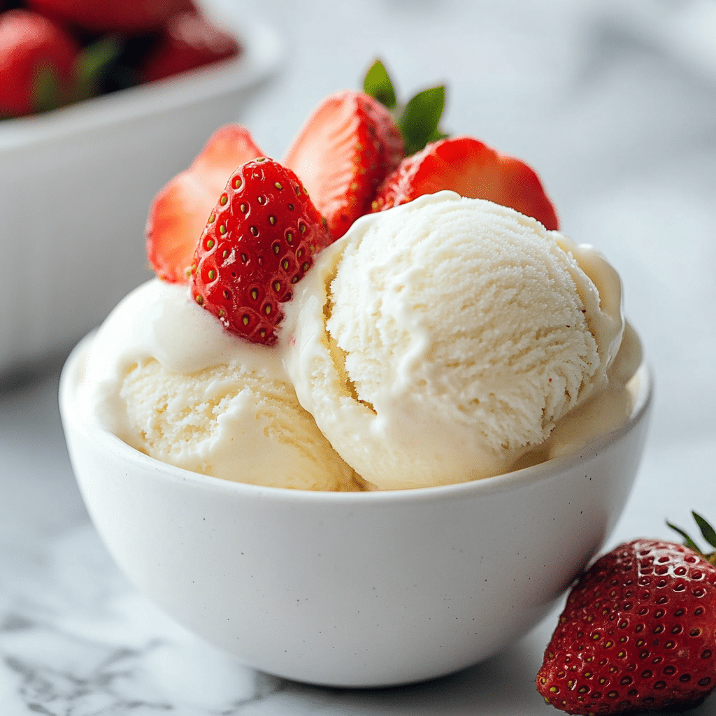Homemade Vanilla Ice Cream