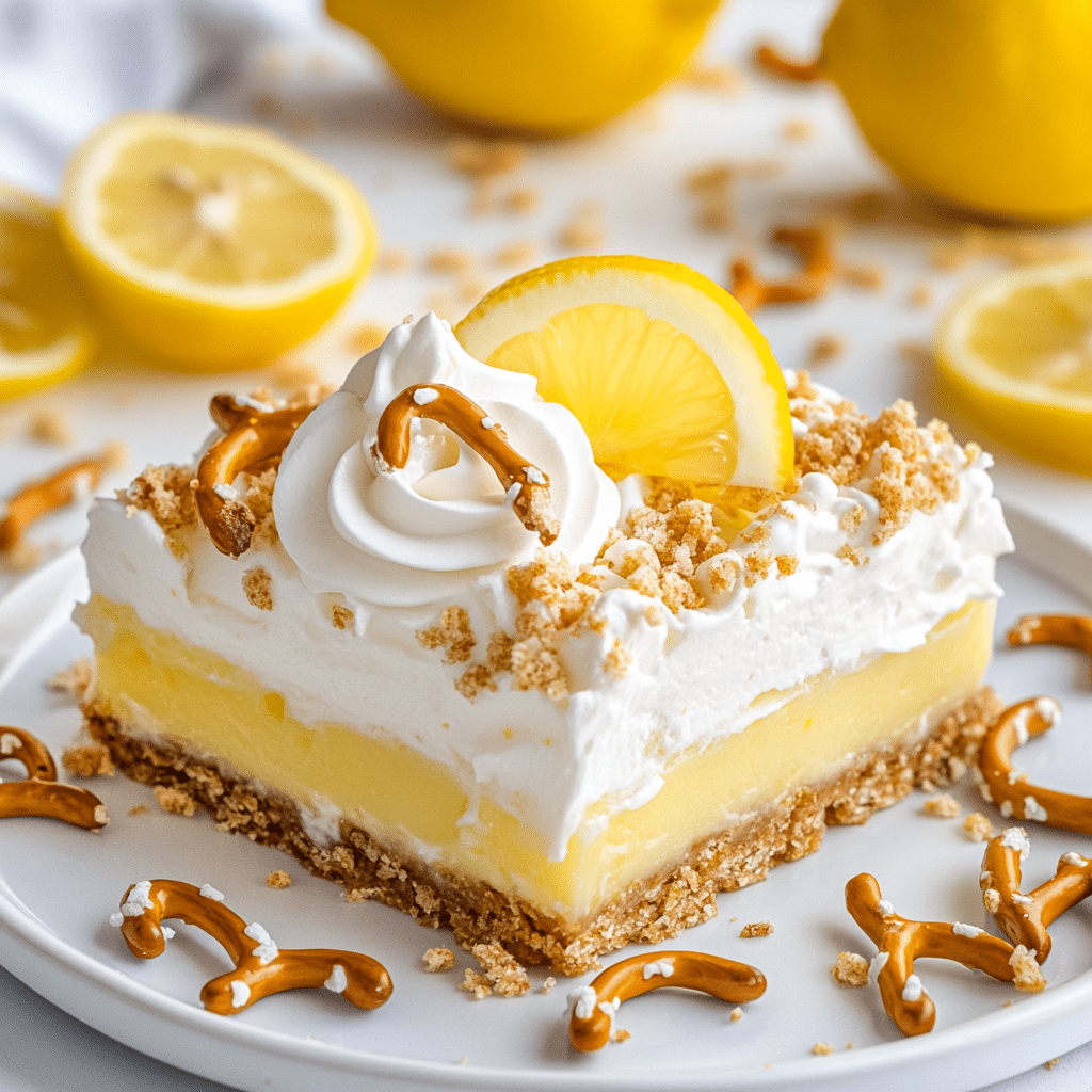Lemon Pretzel Dessert