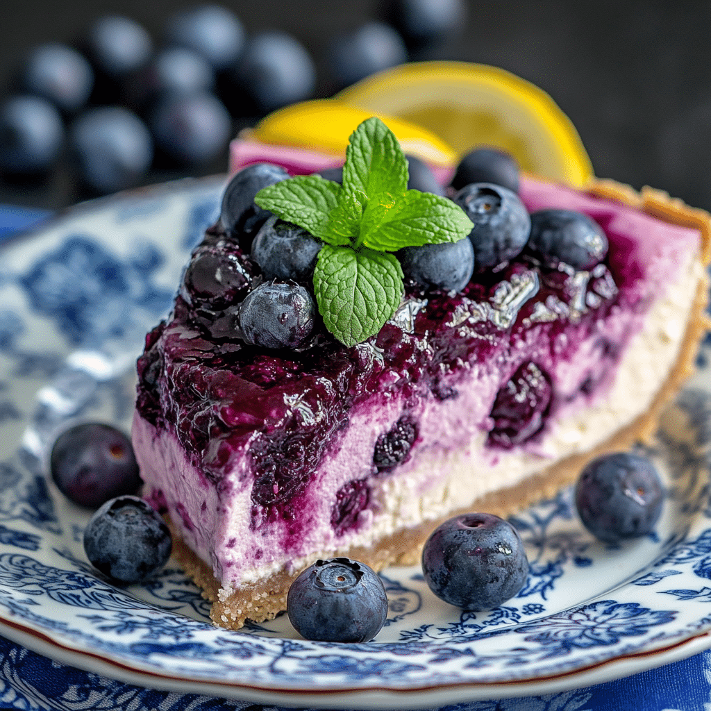 Blueberry Yogurt Pie