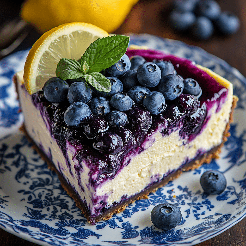 Blueberry Yogurt Pie