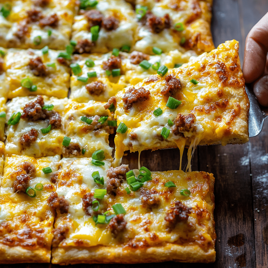 Sausage Breakfast Pizza