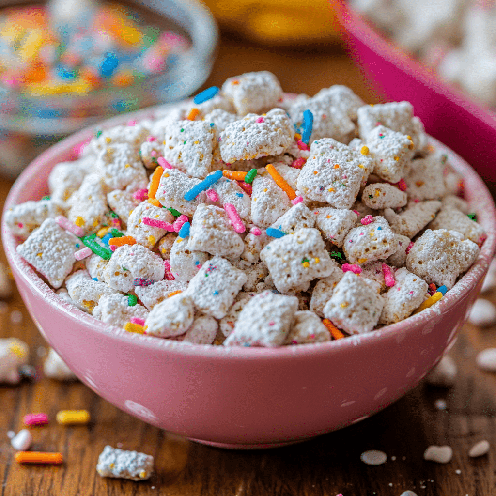 Birthday Cake Puppy Chow