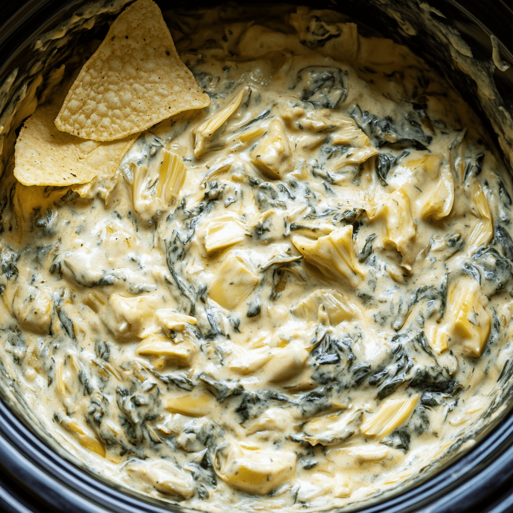 Crockpot Spinach Artichoke Dip