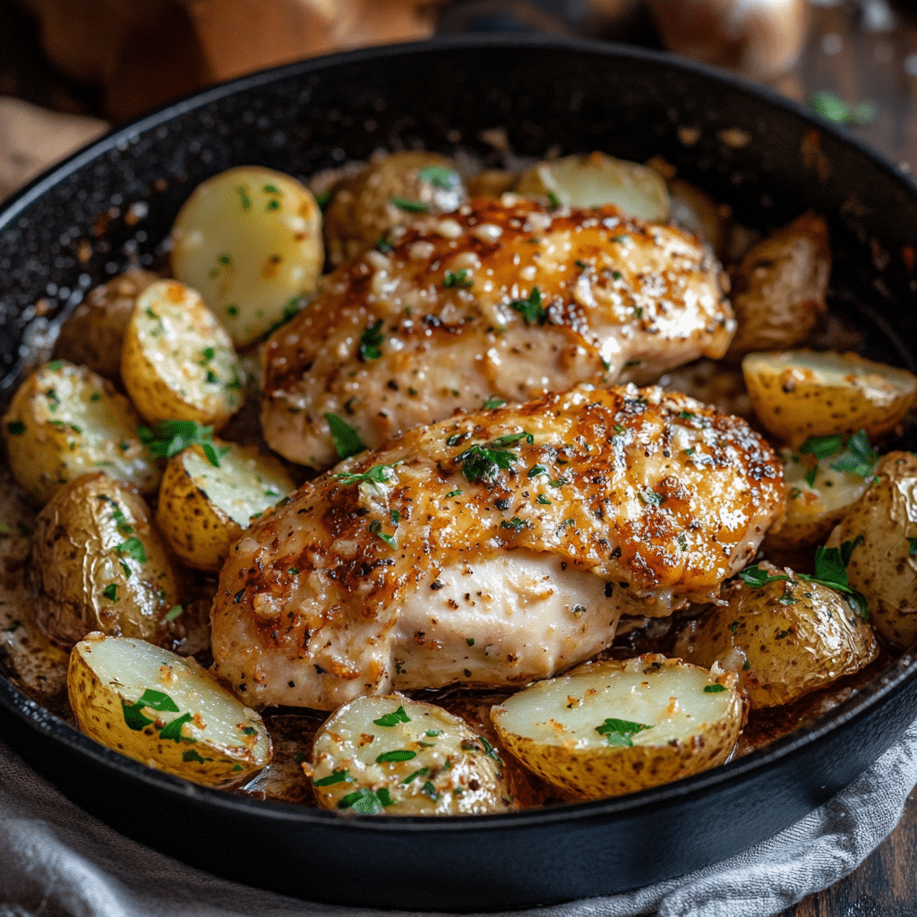 Garlic Parmesan Chicken and Potatoes