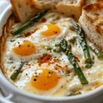 Baked Eggs with Asparagus