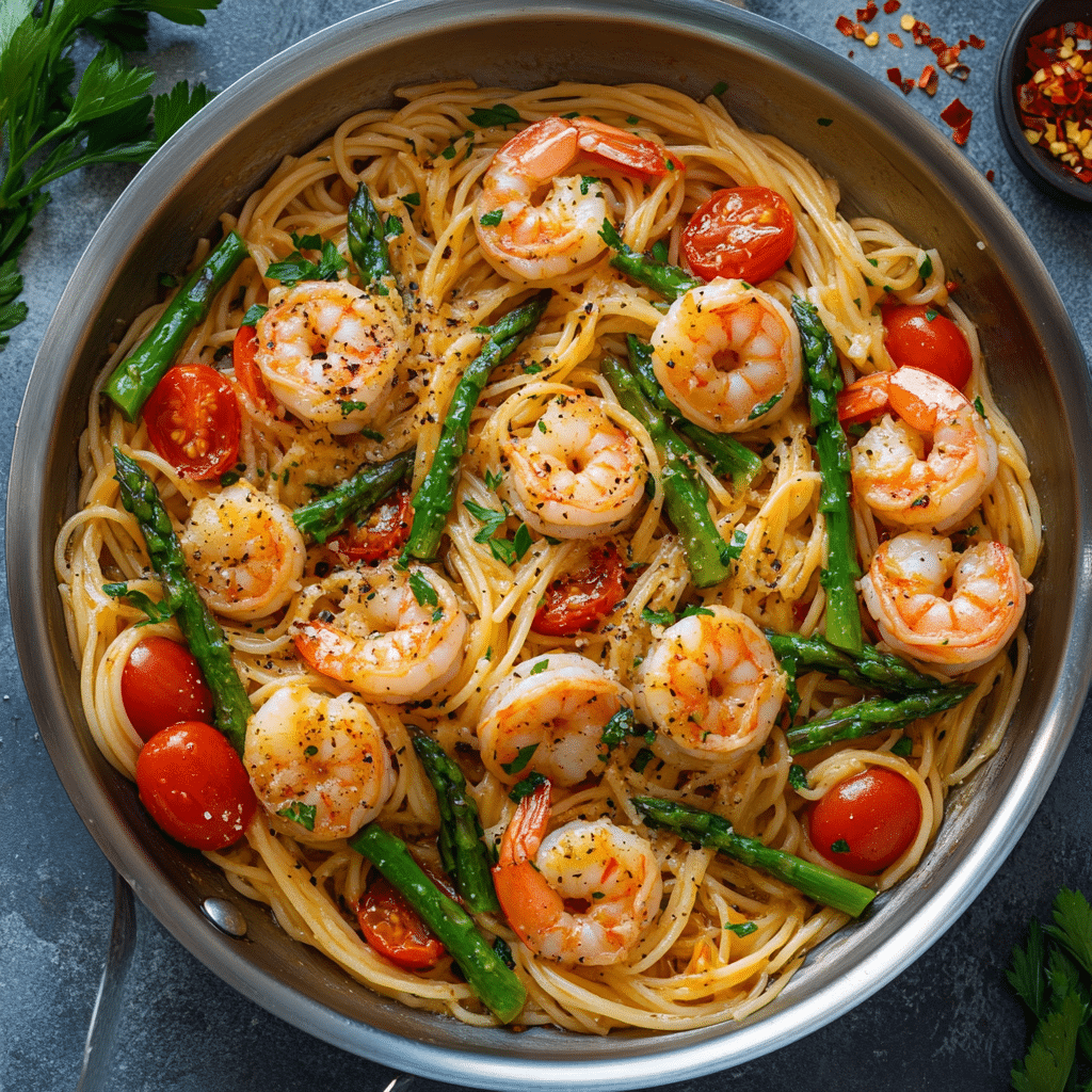 Garlic Shrimp Pasta