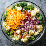 Broccoli Cauliflower Salad