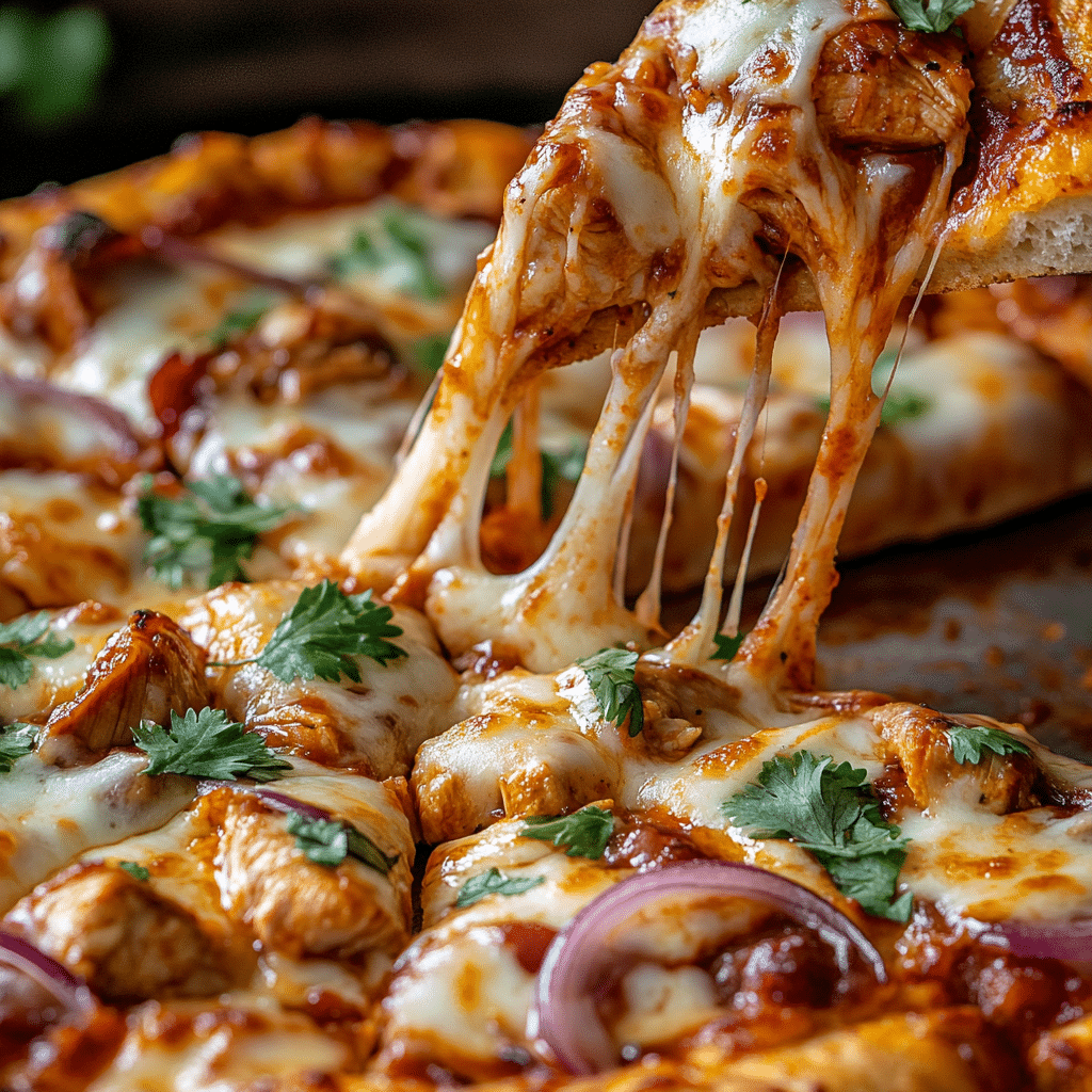 Easy BBQ Chicken Pizza