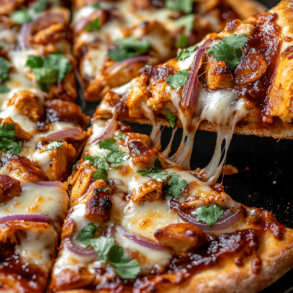 Easy BBQ Chicken Pizza