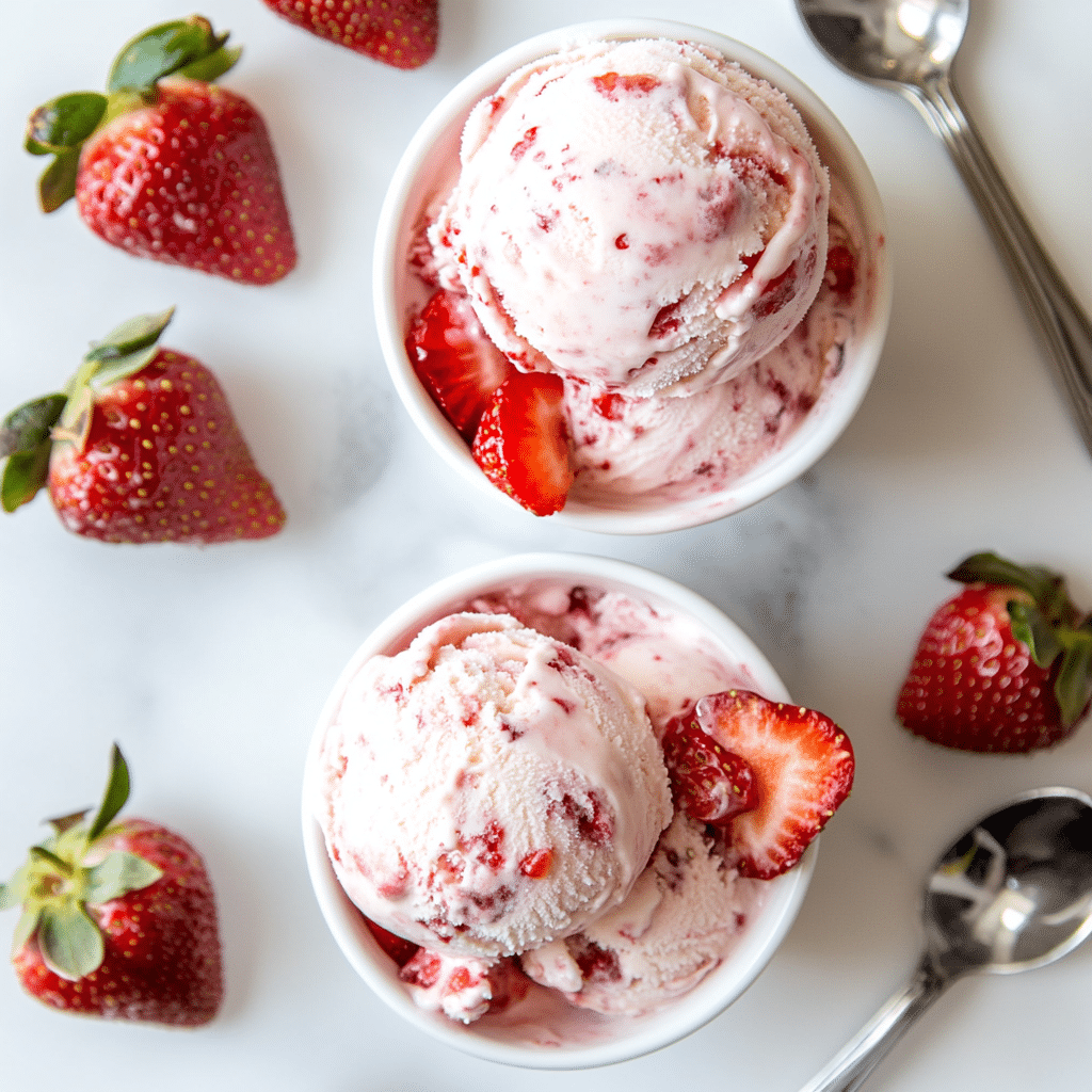 Fresh Strawberry Ice Cream