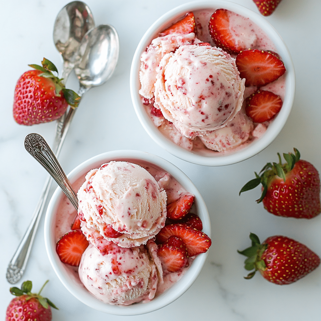 Fresh Strawberry Ice Cream