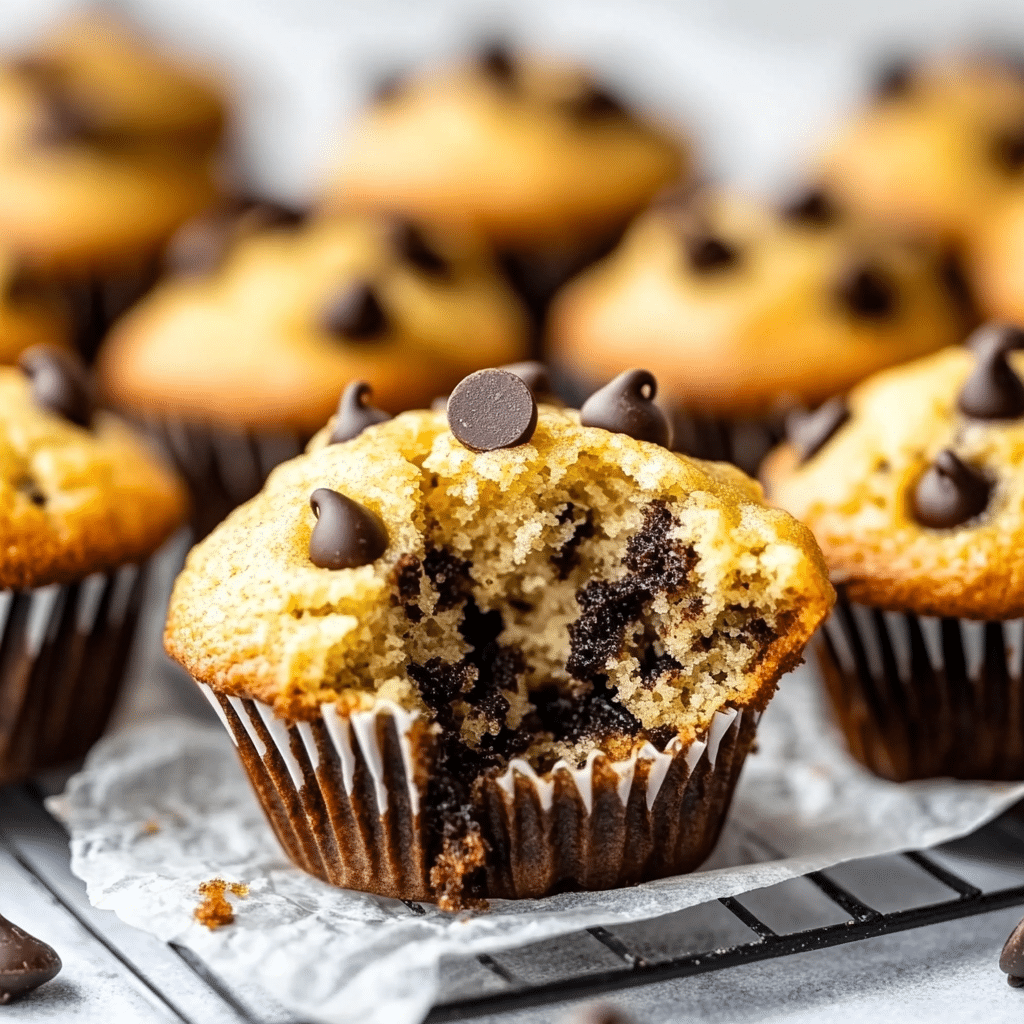 Chocolate Chip Banana Bread Muffins