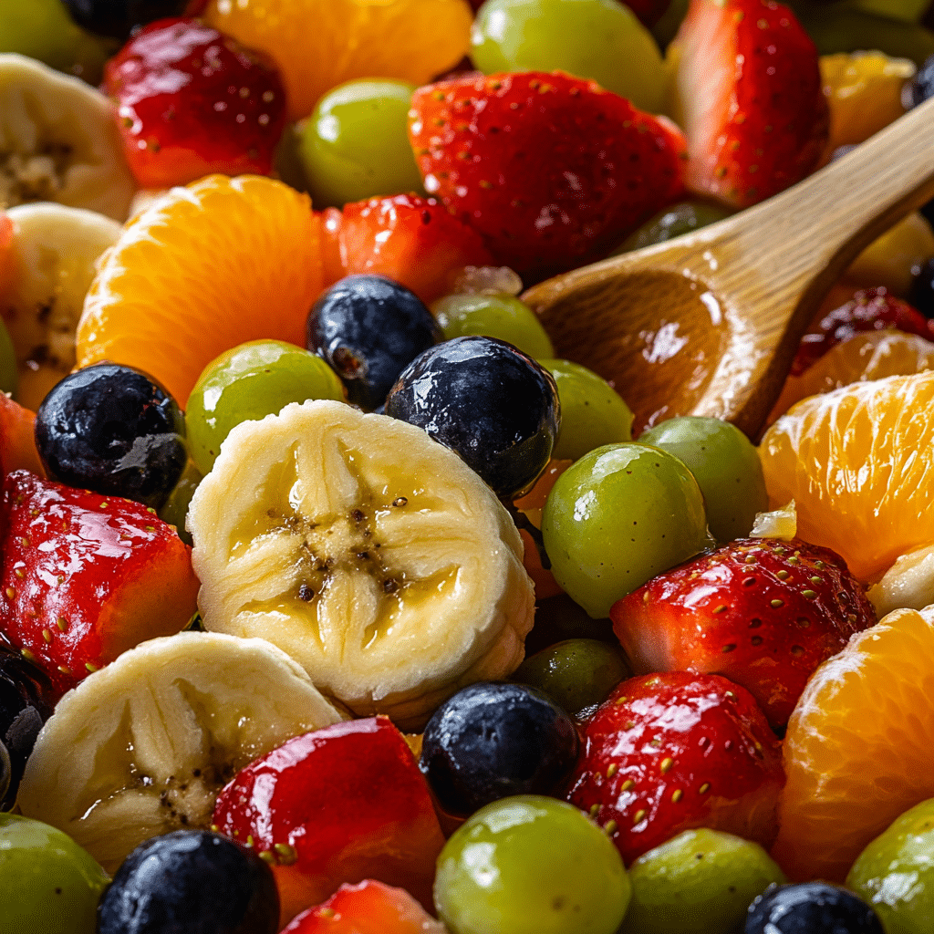 Rainbow Honey Lime Fruit Salad