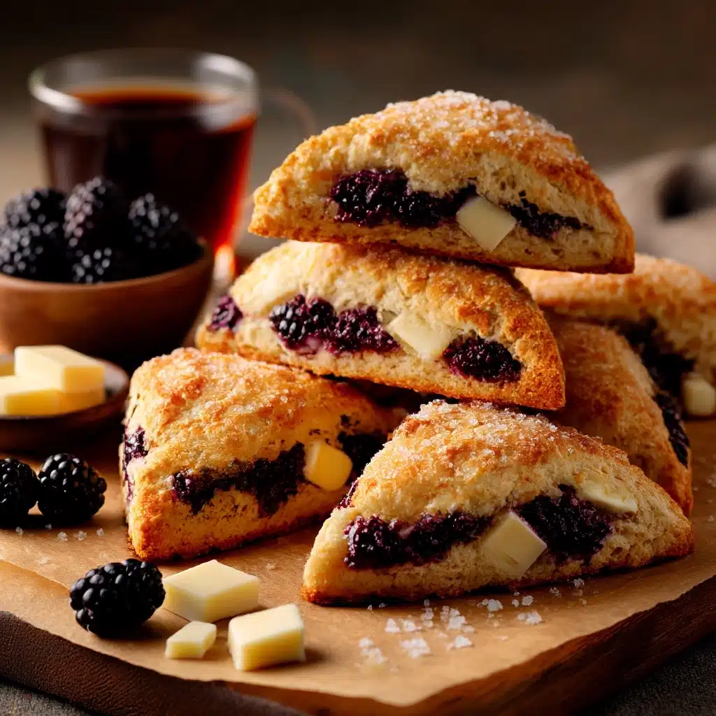 Blackberry White Chocolate Scones Recipe