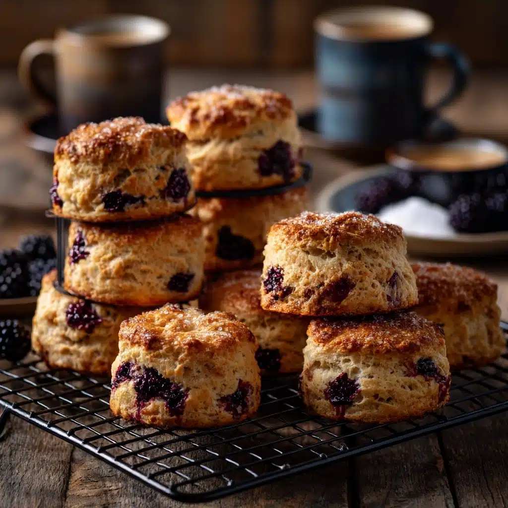 Blackberry White Chocolate Scones Recipe - Recipe Image