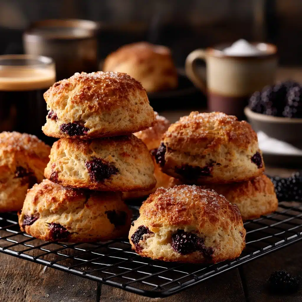 Blackberry White Chocolate Scones Recipe - Recipe Image