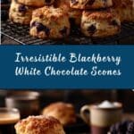 Blackberry White Chocolate Scones Recipe