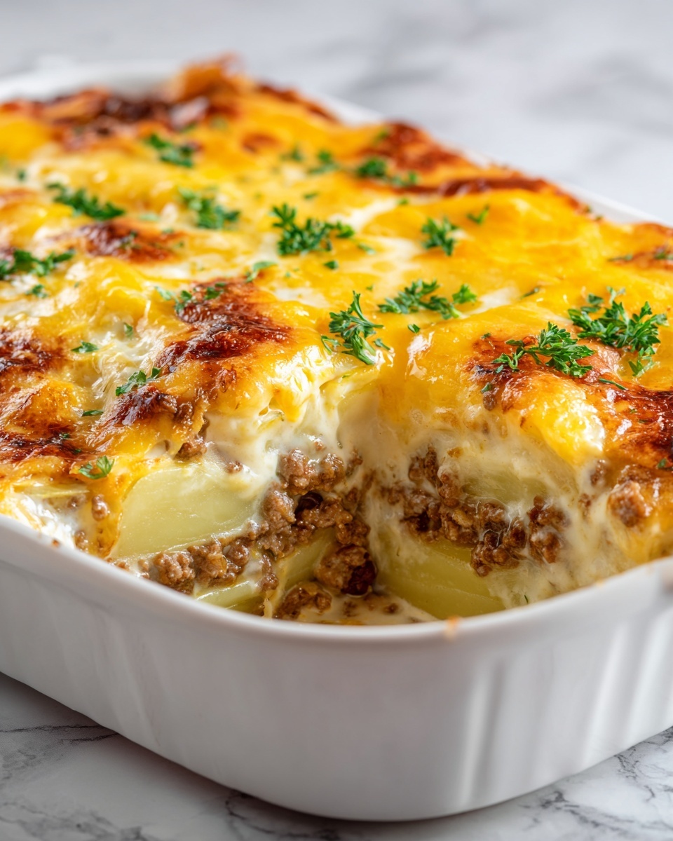 Cheesy Taco Potato Casserole Recipe - Recipe Image