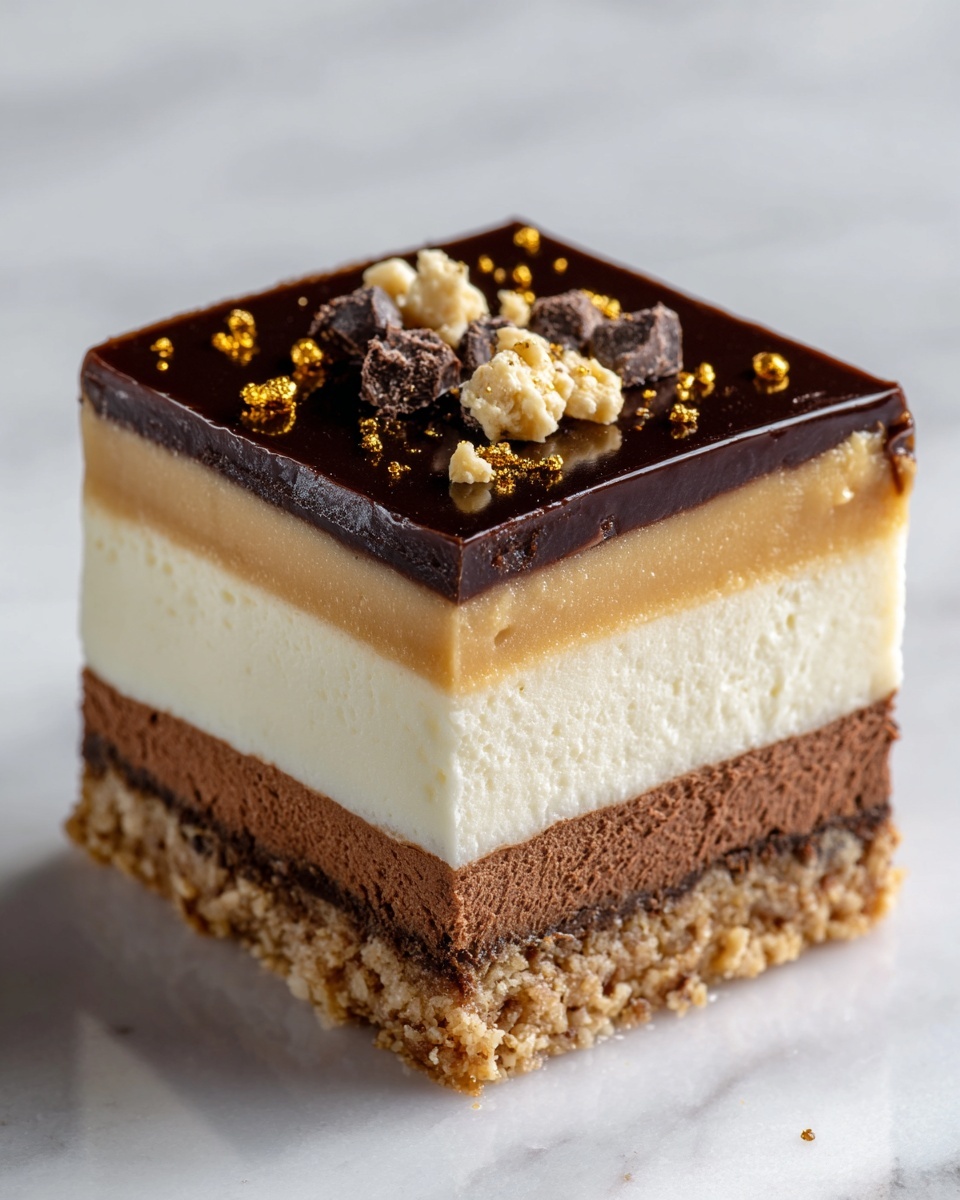 Homemade No-Bake Twix Cheesecake Recipe - Recipe Image