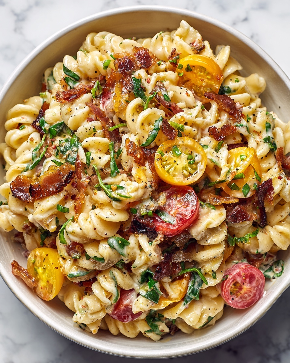 Ranch BLT Pasta Salad Recipe - Recipe Image