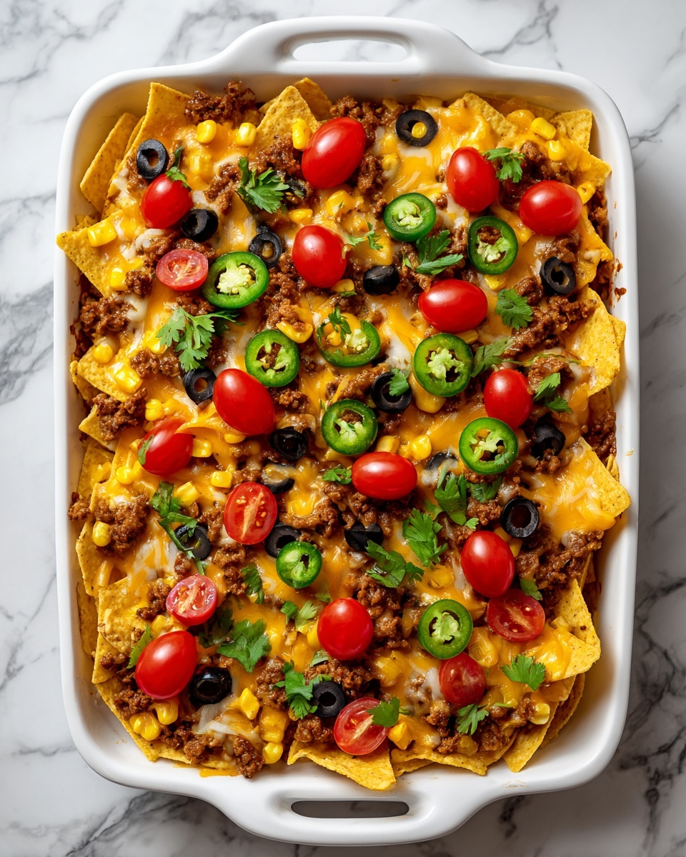 Beef Nacho Casserole Recipe - Recipe Image