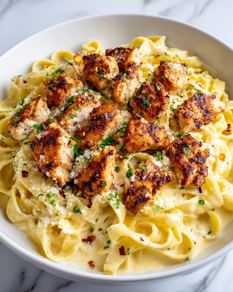 Cajun Chicken Fettuccine Alfredo Recipe - Recipe Image
