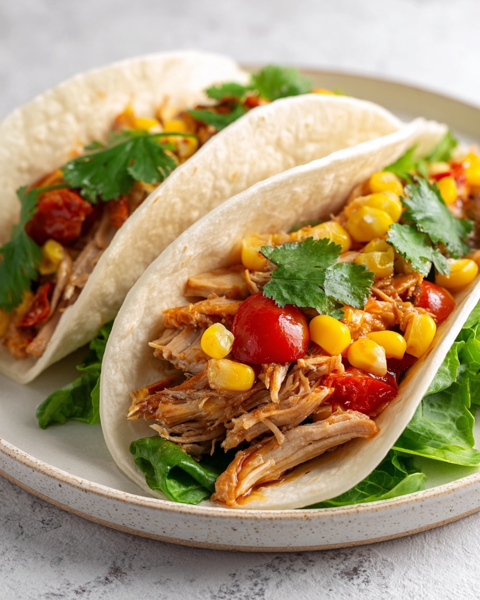 Crockpot Ranch Chicken Tacos Recipe - Recipe Image