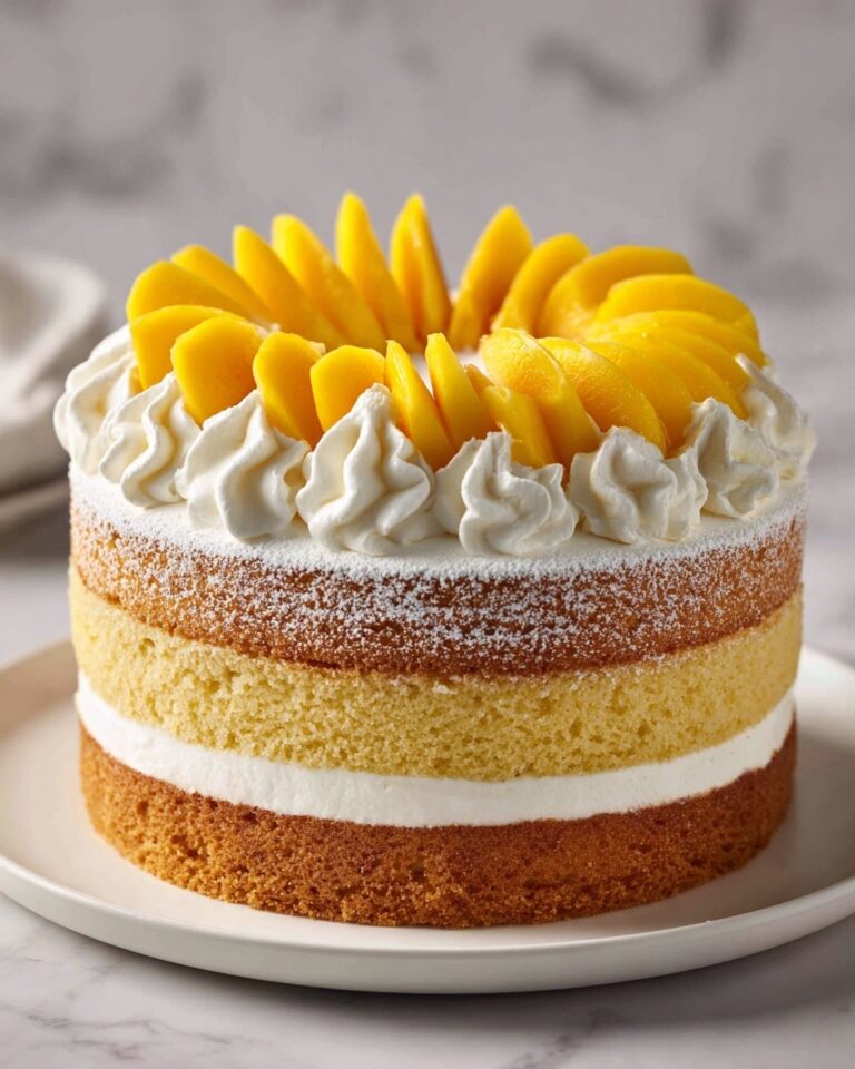 Peach Cake with Creamy Vanilla Glaze Recipe