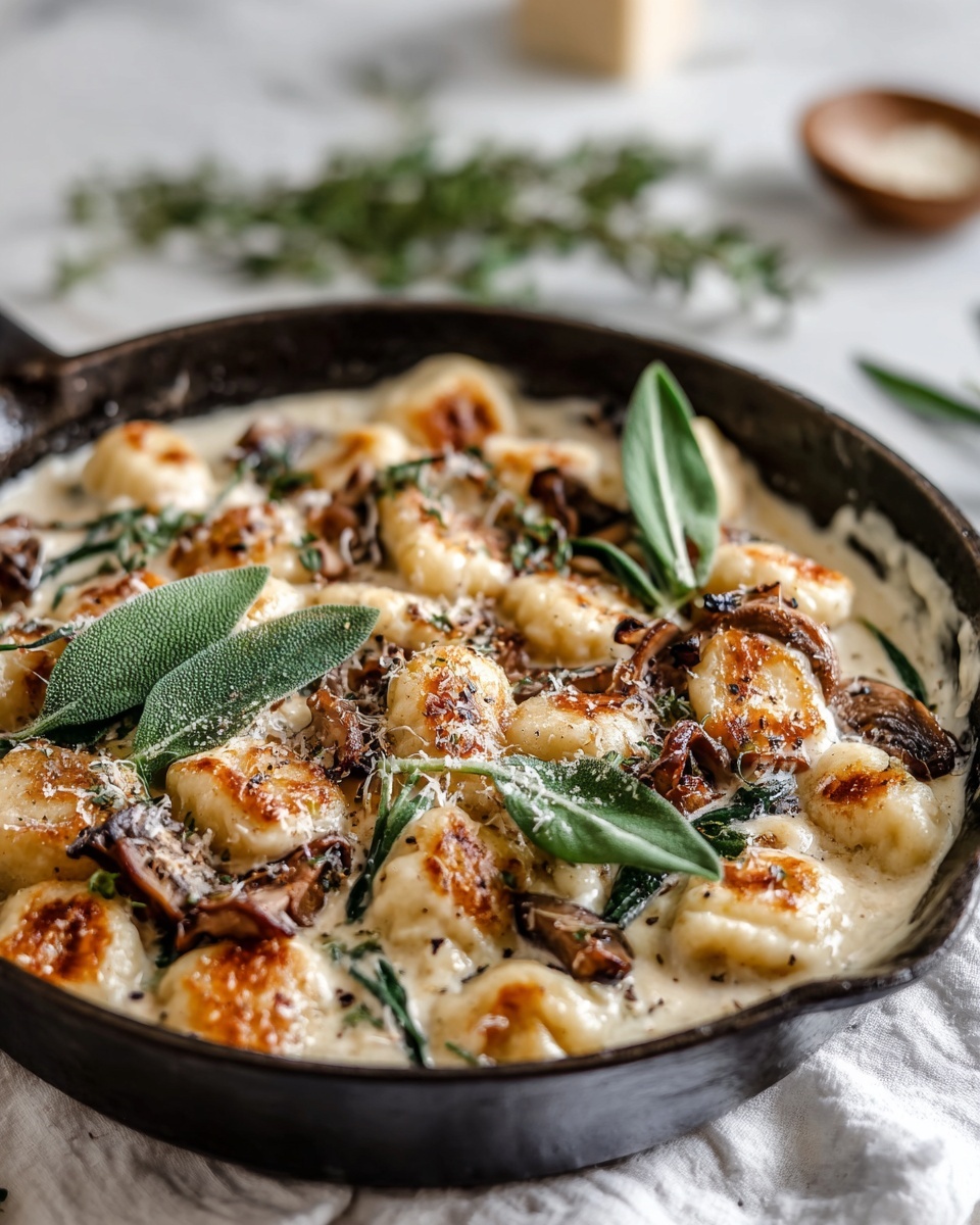 Gnocchi with Truffle Parmesan Sauce Recipe - Recipe Image