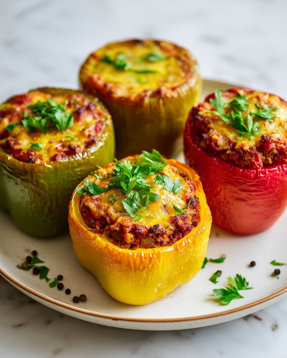 Classic Stuffed Bell Peppers Recipe - Recipe Image