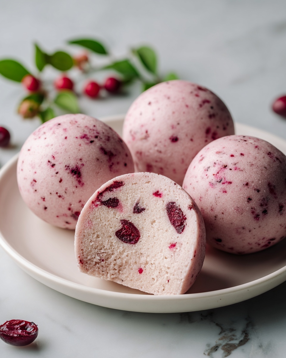 Raspberry Cheesecake Protein Balls Recipe - Recipe Image