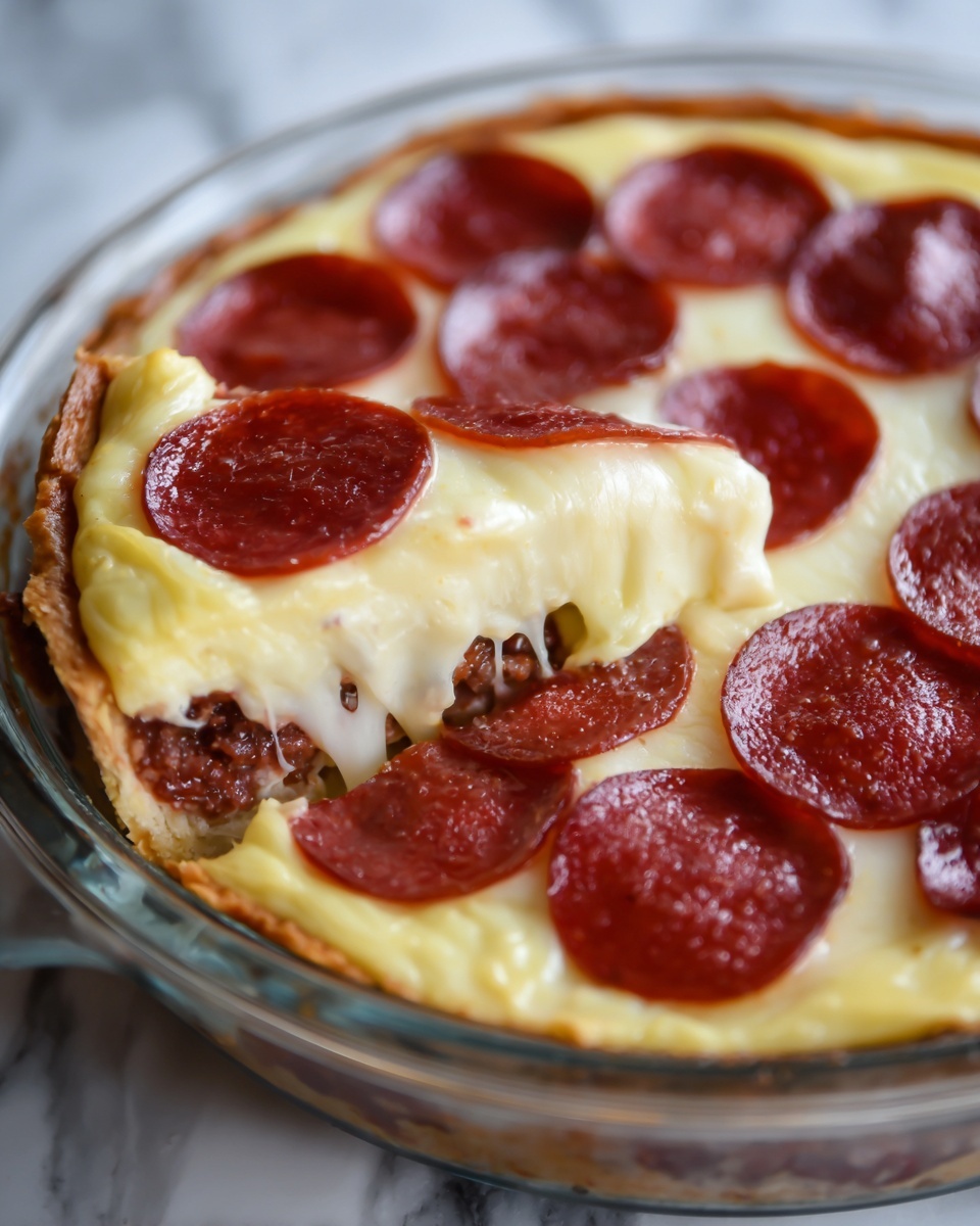 Pepperoni Pizza Casserole Recipe - Recipe Image