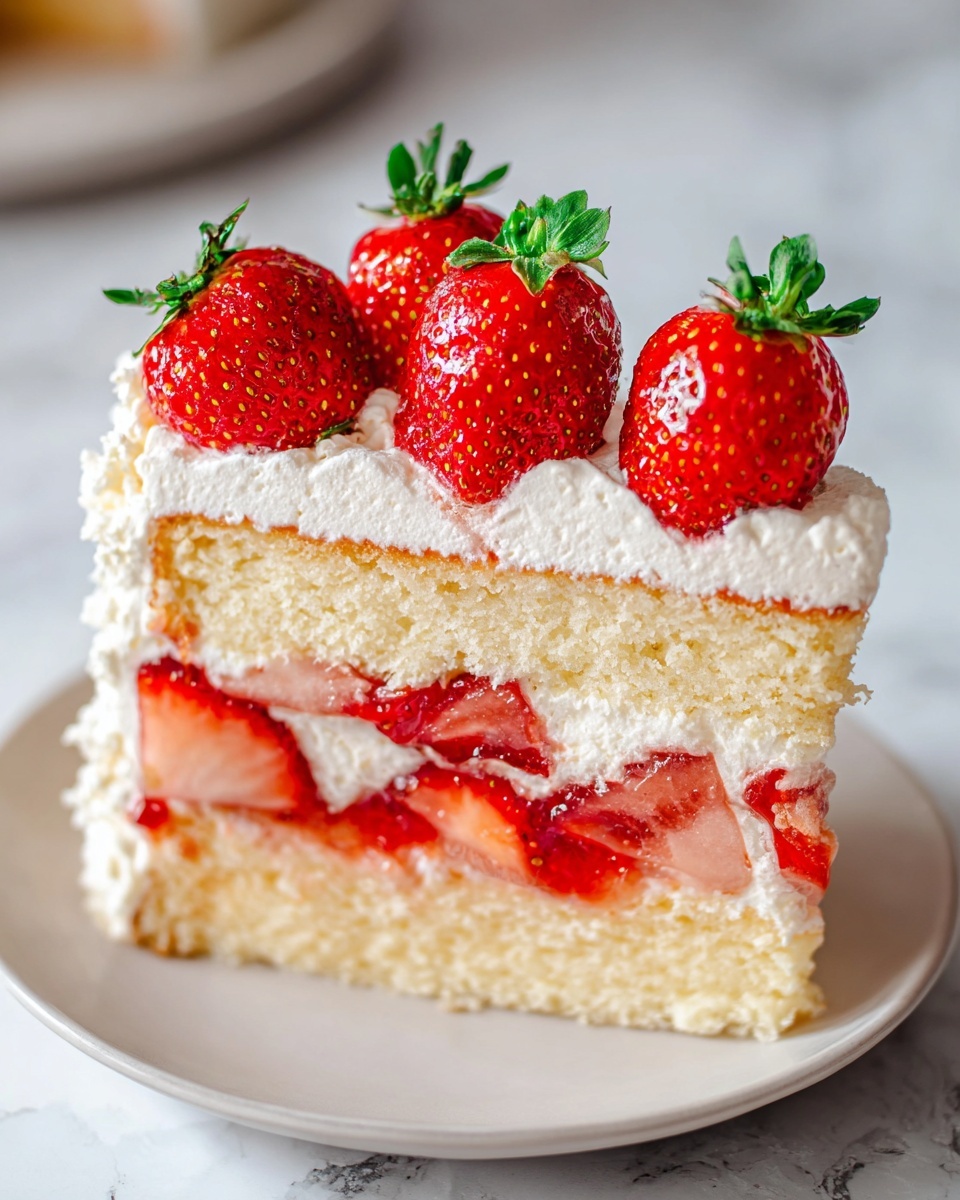 Strawberry Shortcake Poke Cake Recipe - Recipe Image