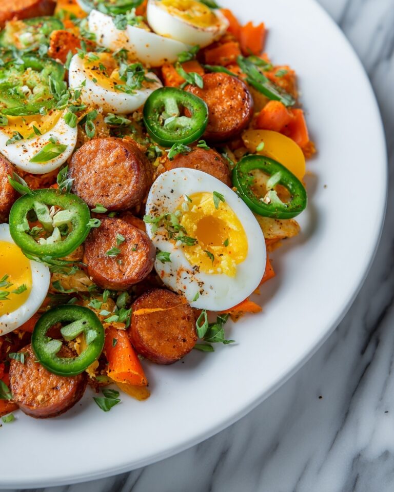 Pickled Eggs, Sausages, Jalapeños, and Carrots Recipe