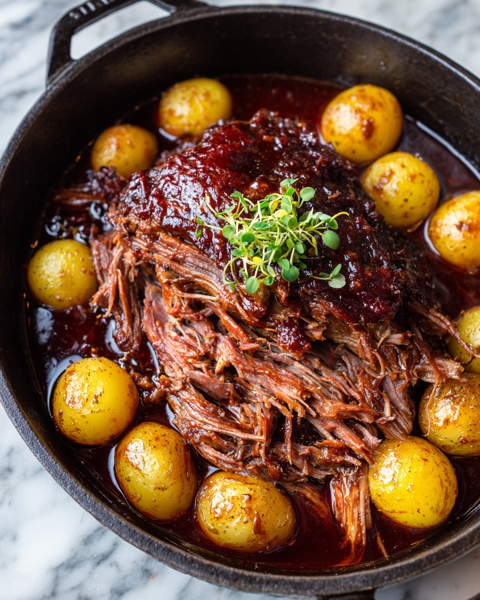 Dutch Oven Pulled Chicken Recipe - Recipe Image