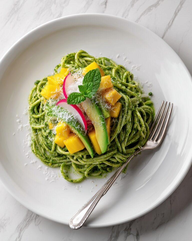 Zoodles with Avocado and Mango Sauce Recipe