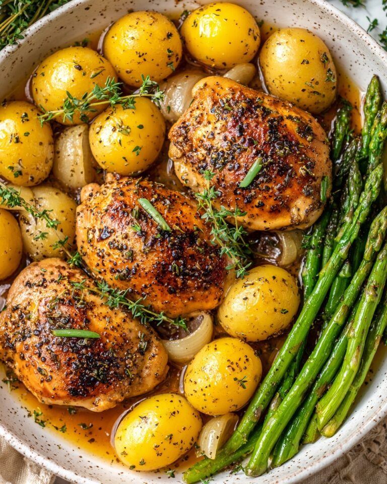 One-Pan Roasted Chicken with Spring Vegetables Recipe