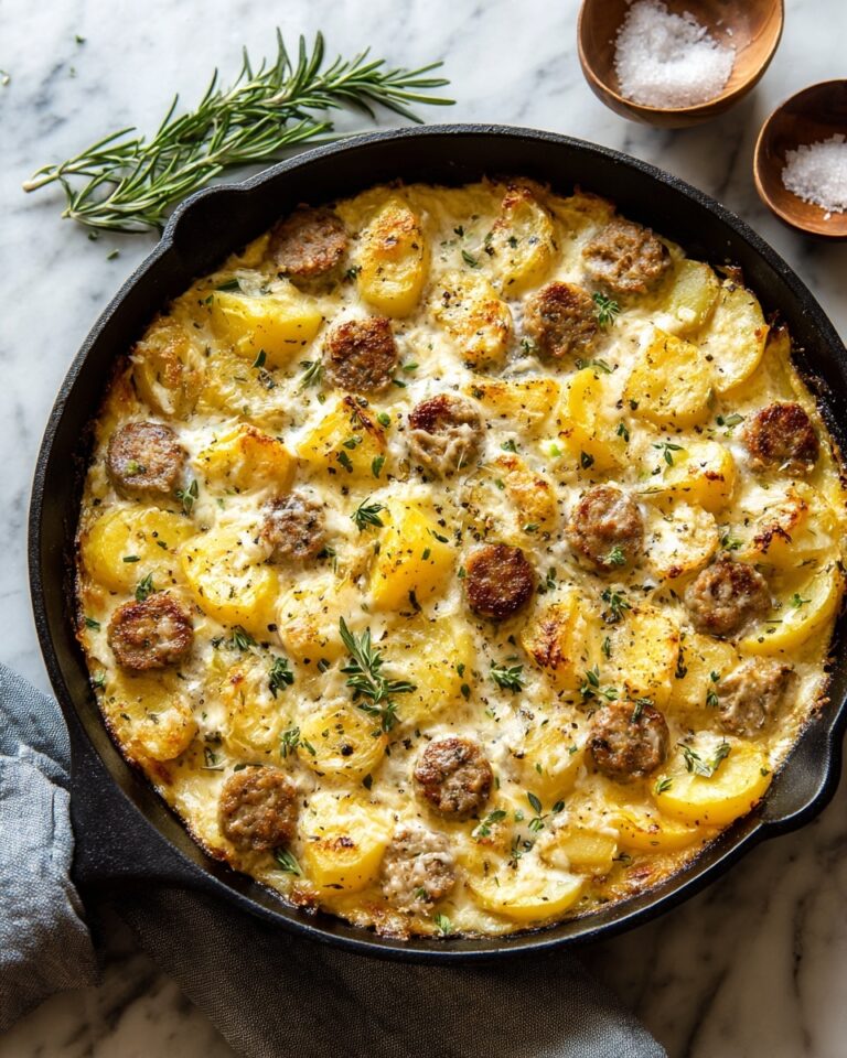Cheesy Ranch Potatoes and Smoked Sausage Recipe